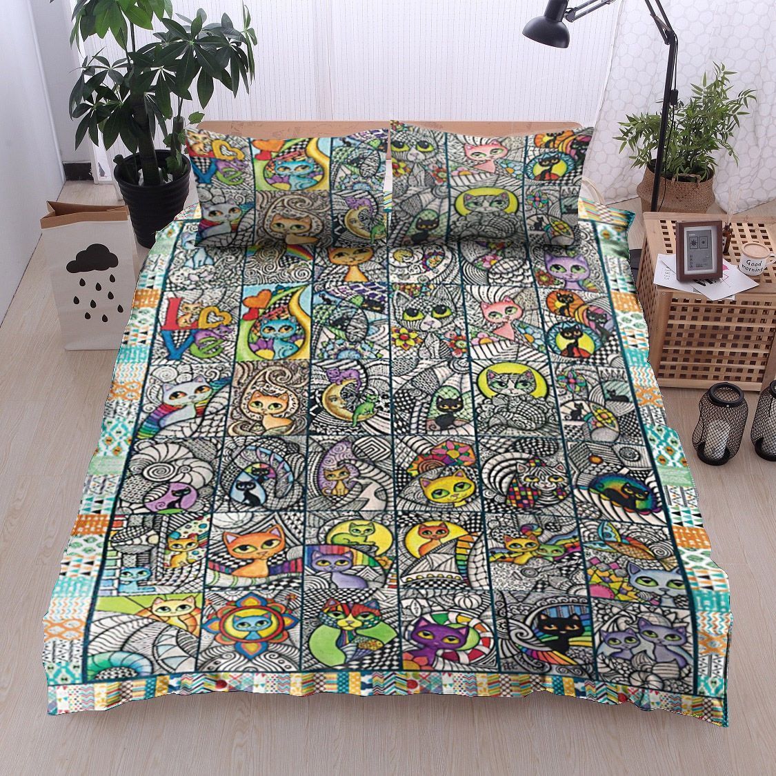 Colorful Cats Bedding Set