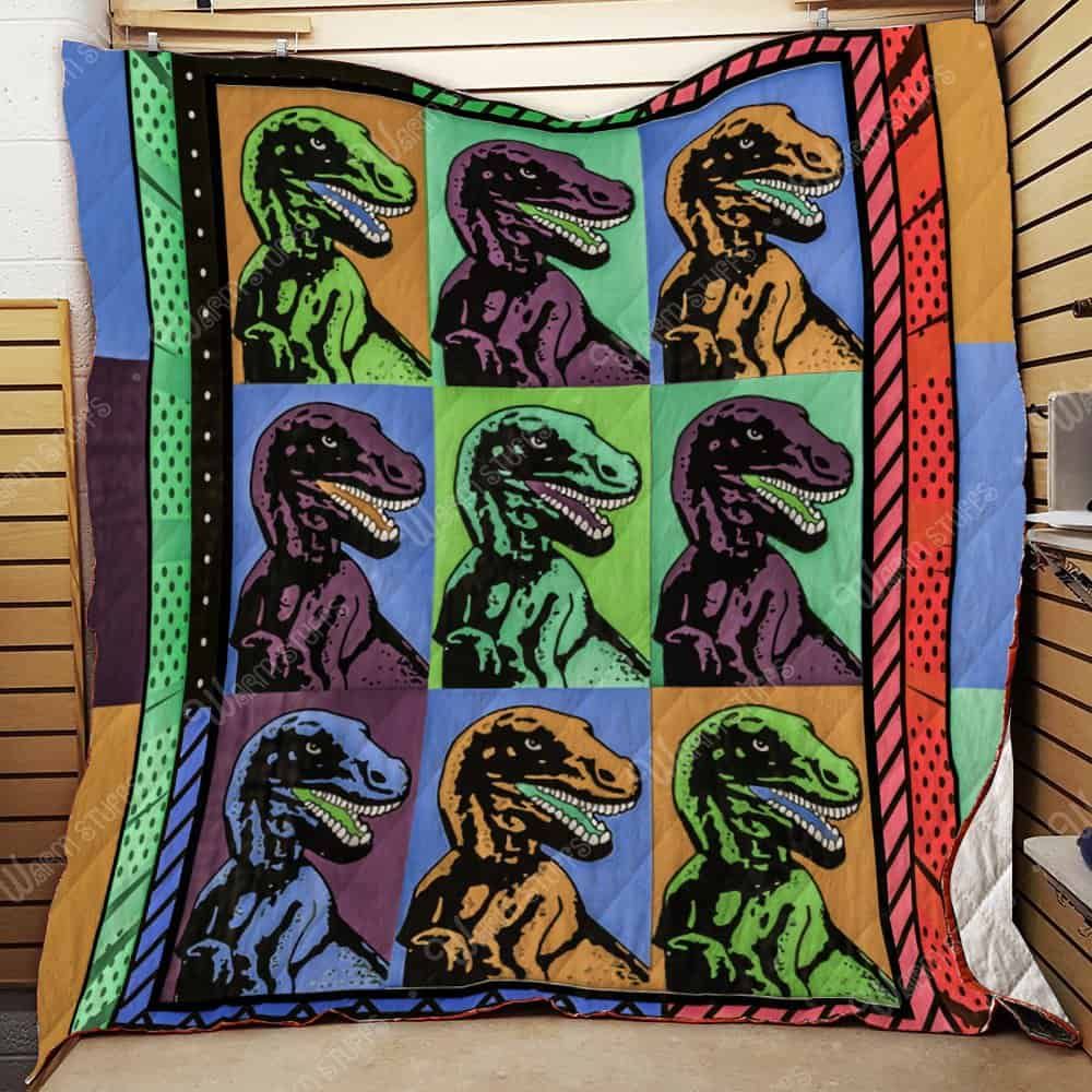 Colorful Dinosaurs Quilt Blanket Kb1 Dhc131251Dd