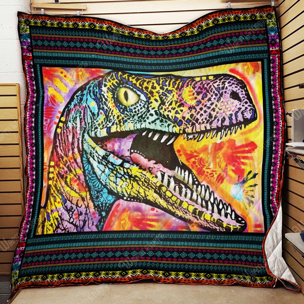 Colorful Dinosaurs Quilt Blanket Kb24 Dhc1312125Dd