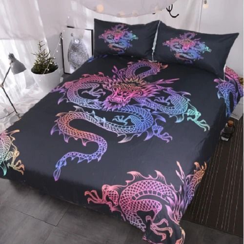 Colorful Dragon Bedding Set