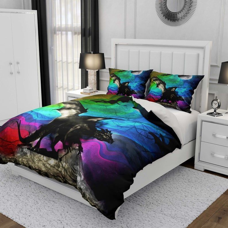 Colorful Dragon Bedding Set