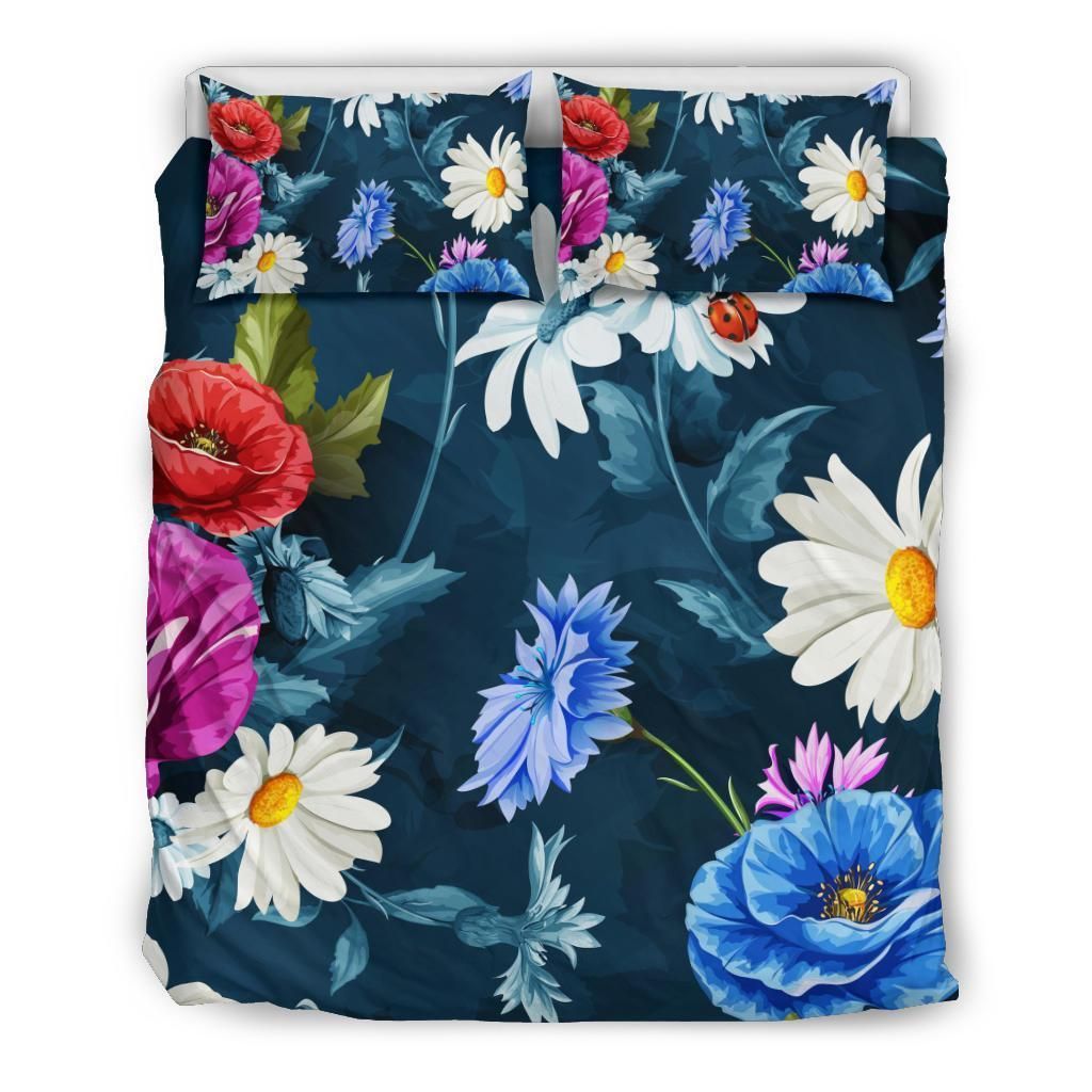 Colorful Flowers Tasteful Design Bedding Set