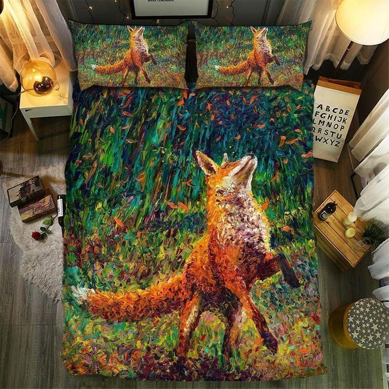 Colorful Fox Bedding Set