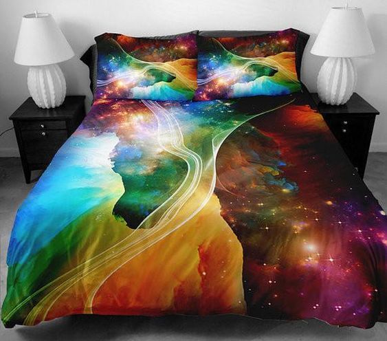 Colorful Galaxy Bedding Set