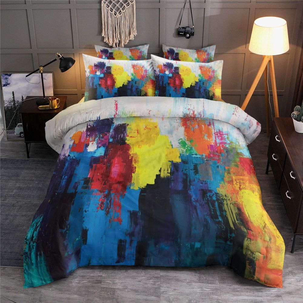 Colorful Grunge Painting Bedding Set