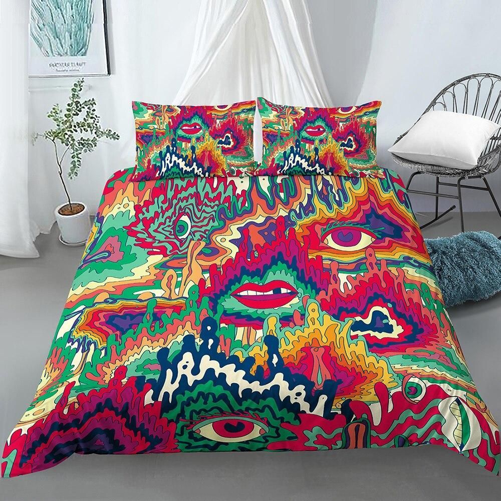 Colorful Hallucination Art Bedding Set