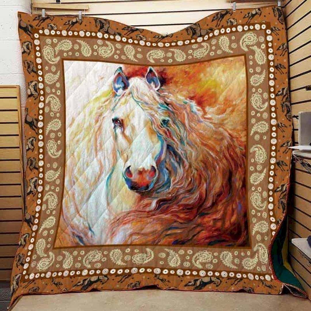 Colorful Horse CLD270656 Quilt Blanket