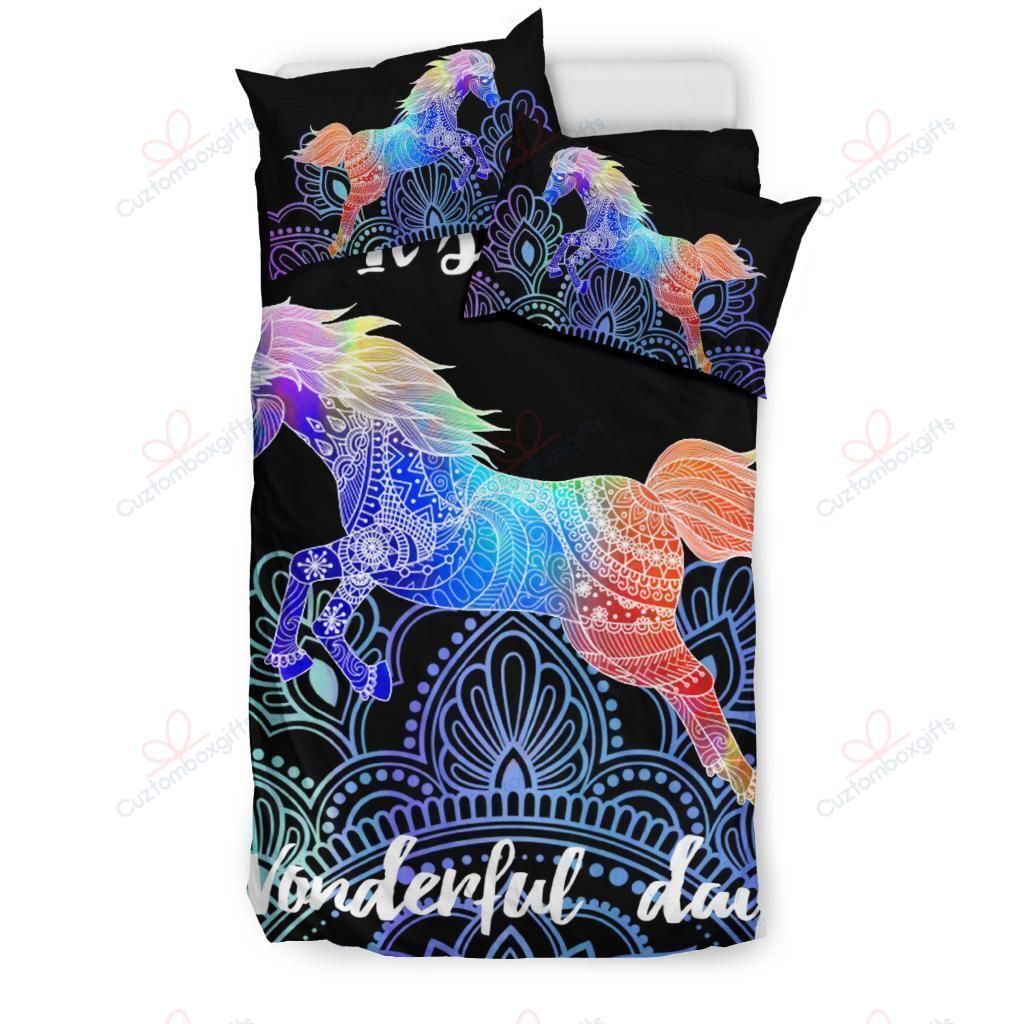Colorful Horse Wonderful Printed Bedding Set