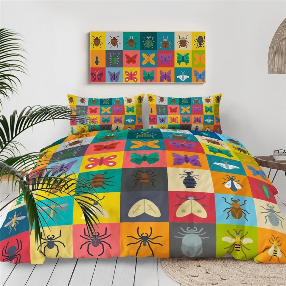 Colorful Insect Alphabet Bedding Set