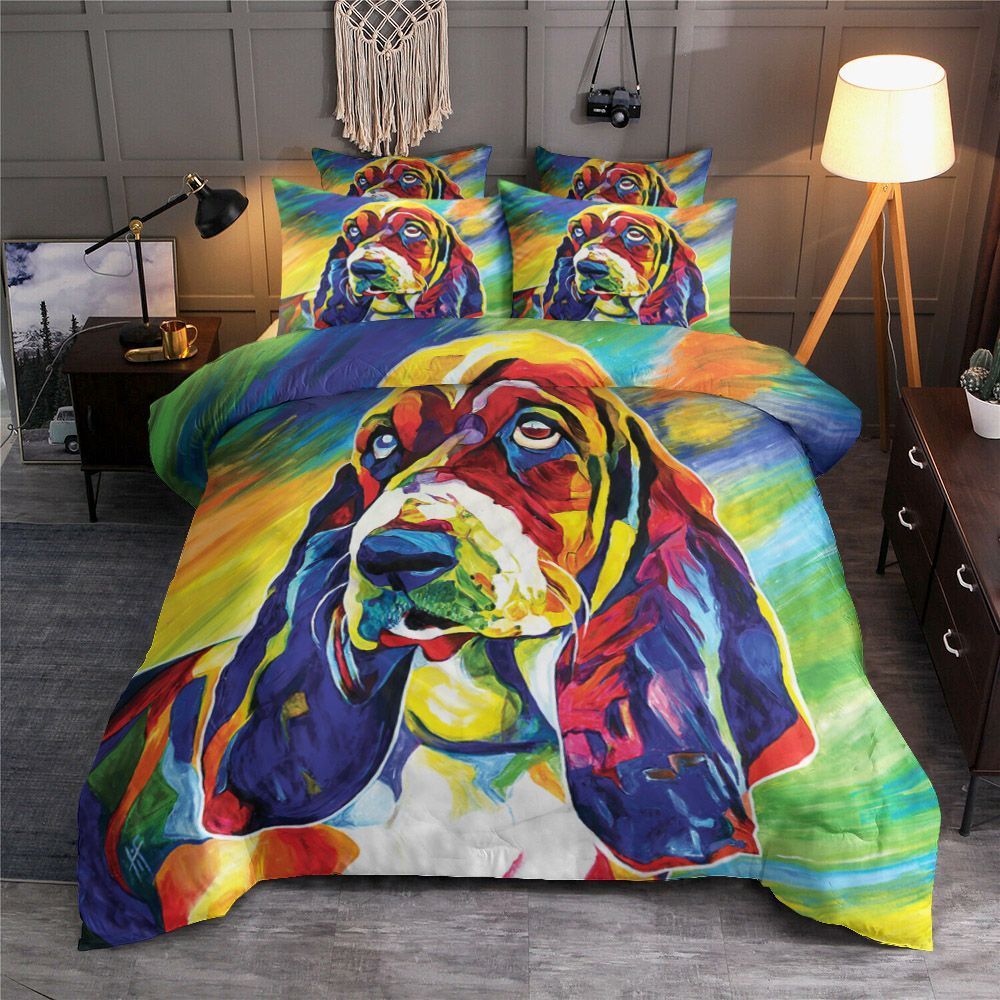 Colorful Labrador Dog Bedding Set