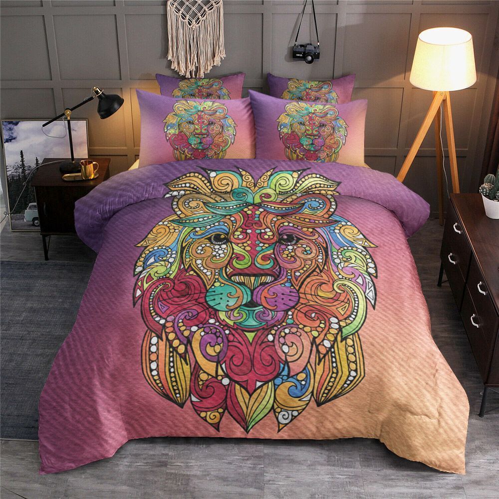 Colorful Lion Bedding Set