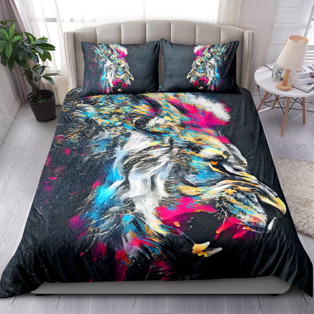 Colorful Lion Bedding Set