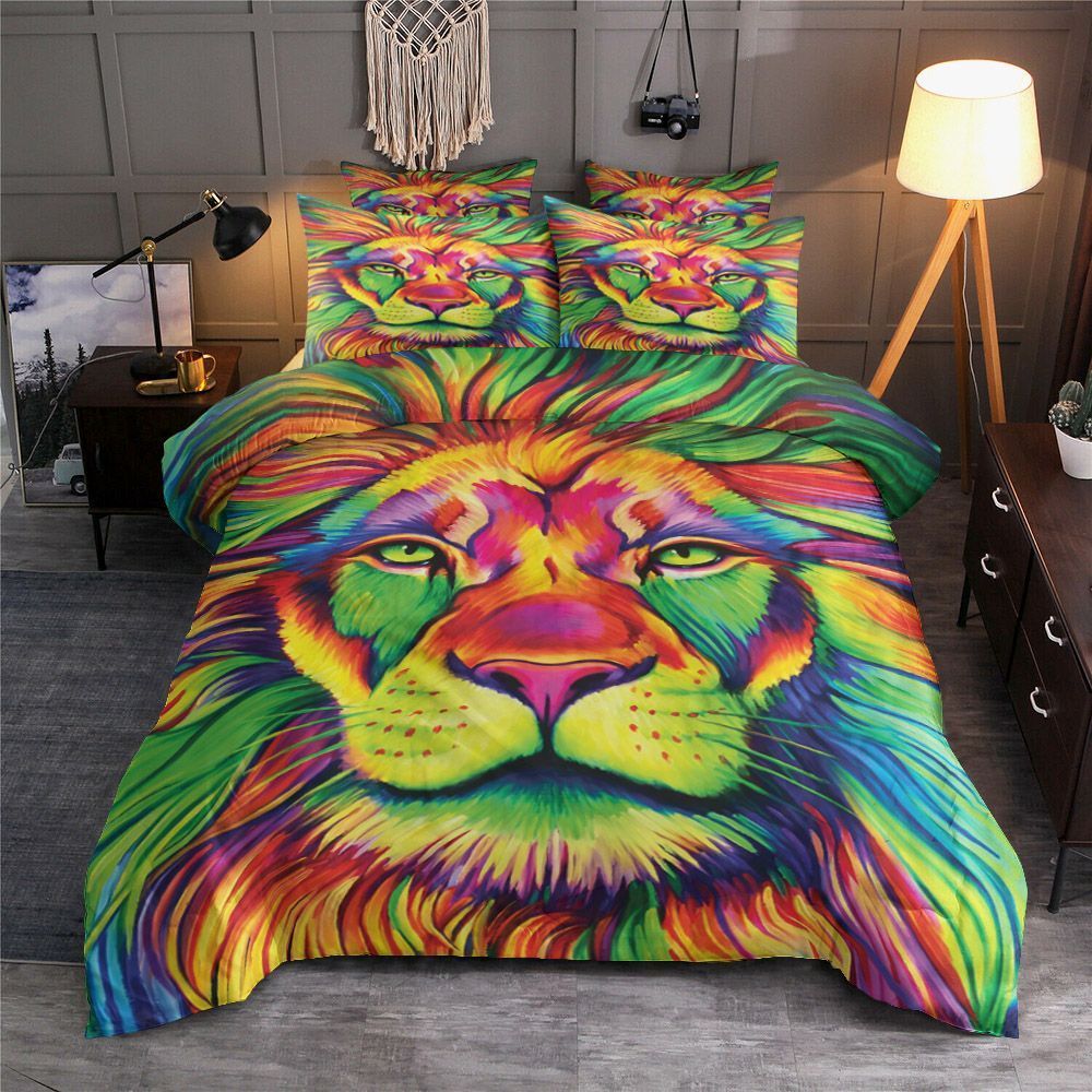 Colorful Lion Bedding Set