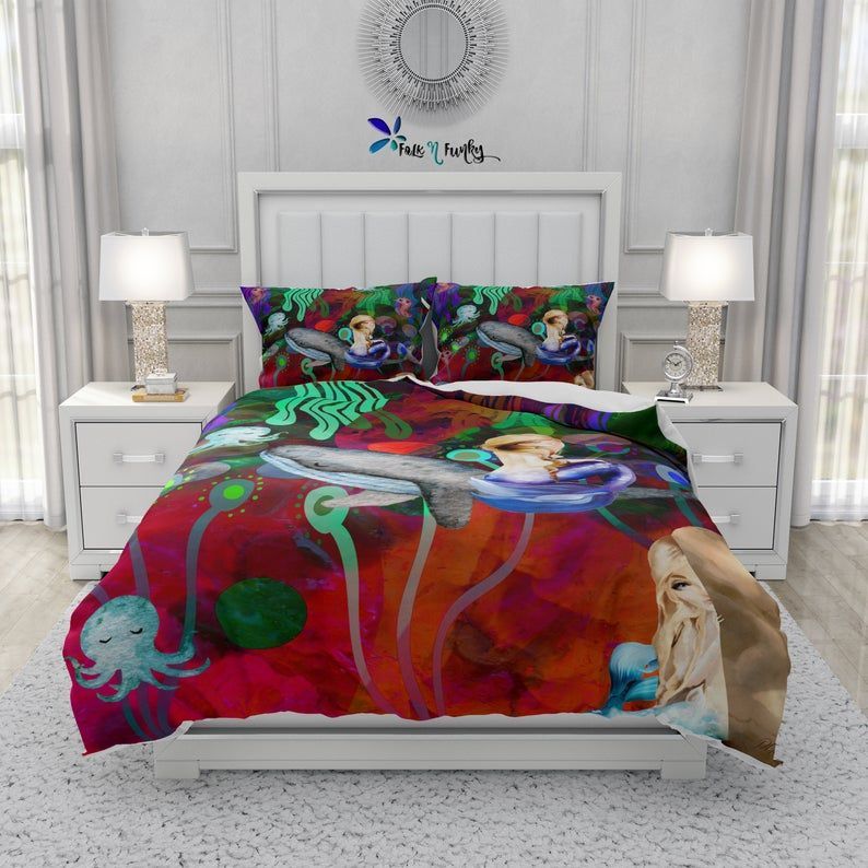 Colorful Mermaid Bedding Set