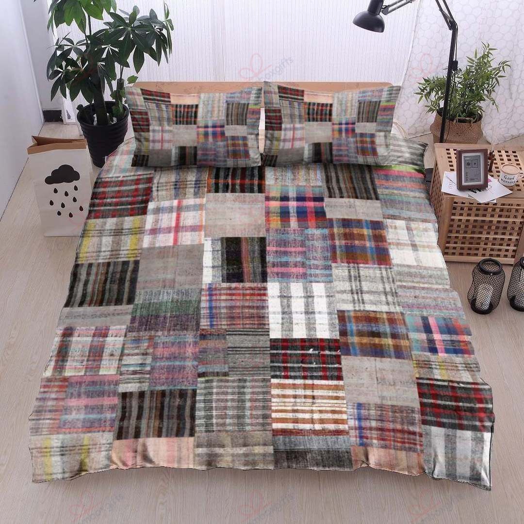 Colorful Patchwork Printed Bedding Set