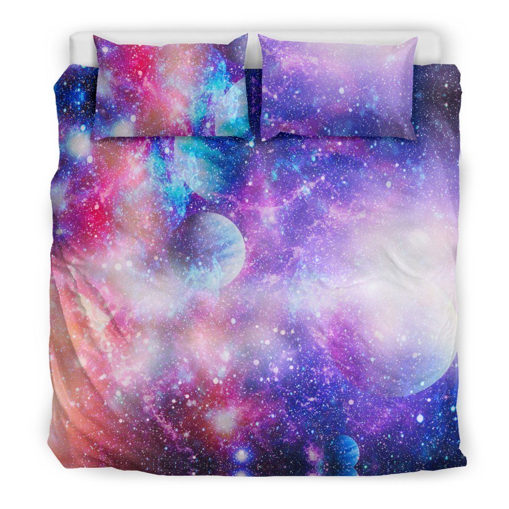Colorful Star Galaxy Space Cool Design Comfortable Bedding Set
