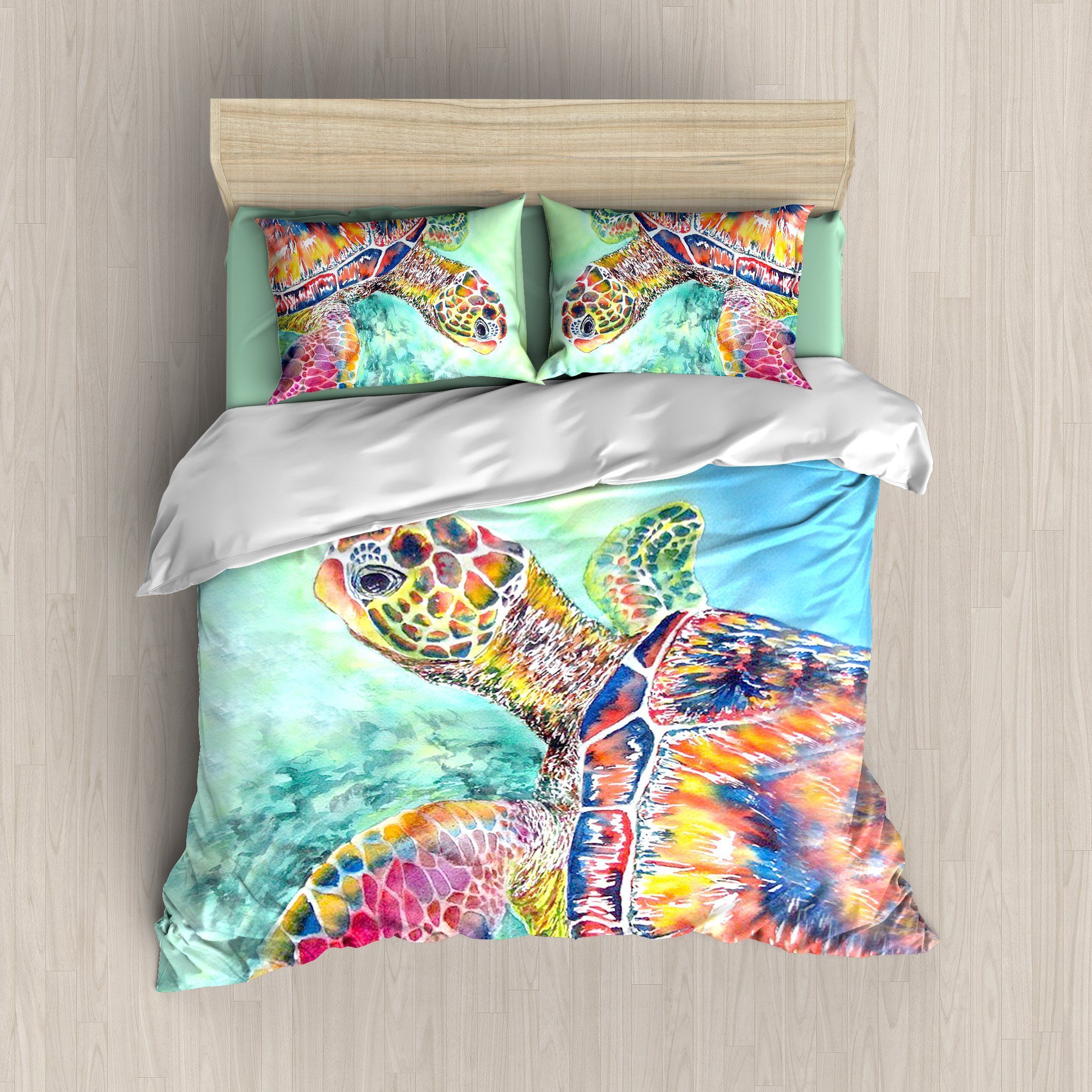 Colorful Turtle Bedding Set