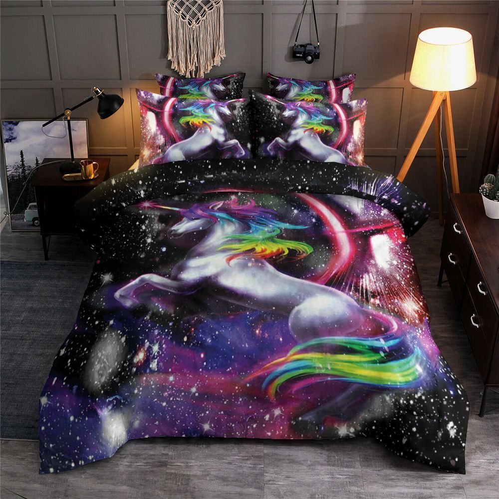 Colorful Unicorn Bedding Set