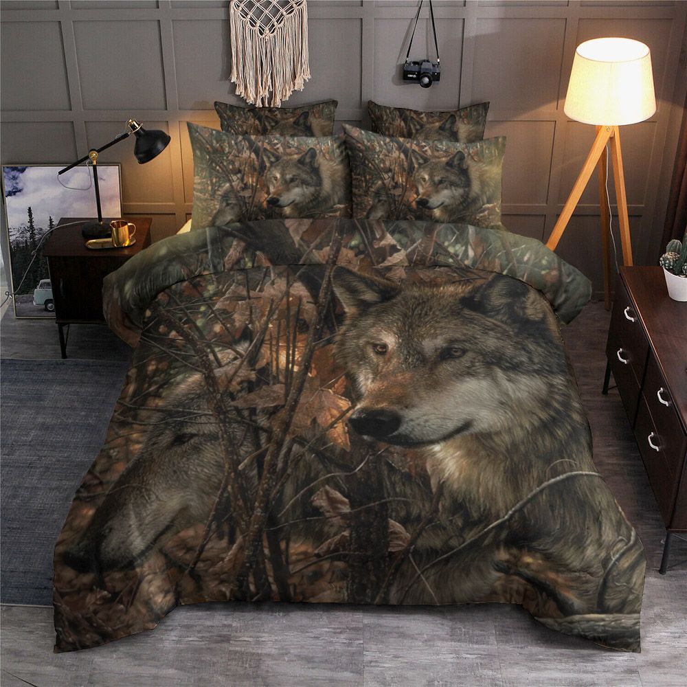 Colors Of Autumn Wolf Bedding Set