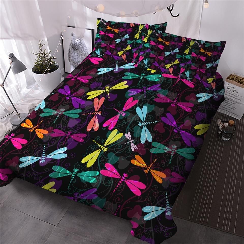 Colourful Dragonflies Bedding Set
