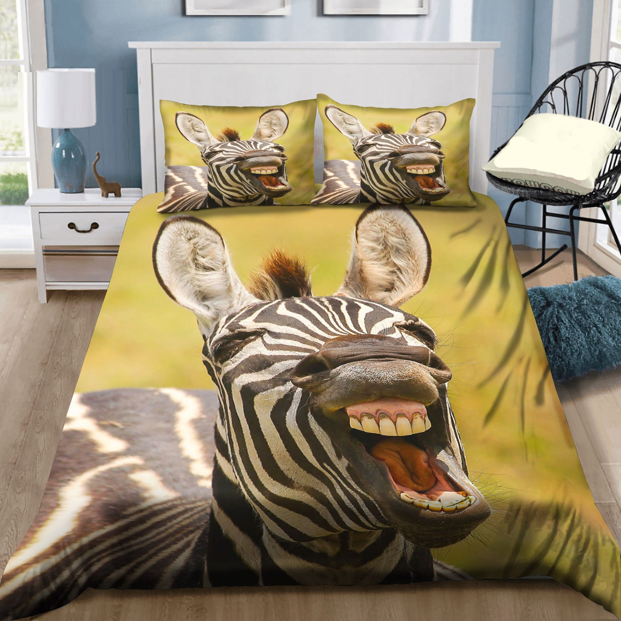 Comedy Wildlife Funny Zebra Bedding Set