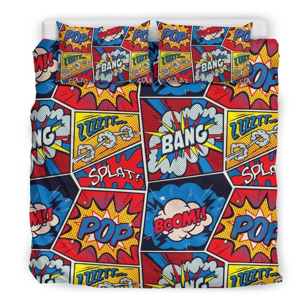 Comic Strip Book Bedding Set