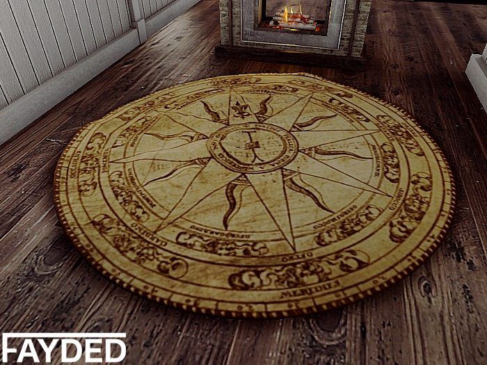 Compass Round Carpet