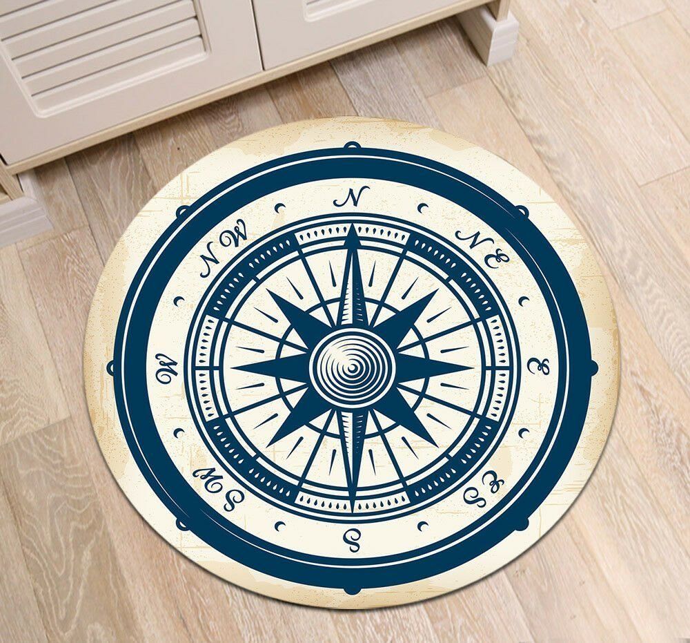 Compass Round Carpet