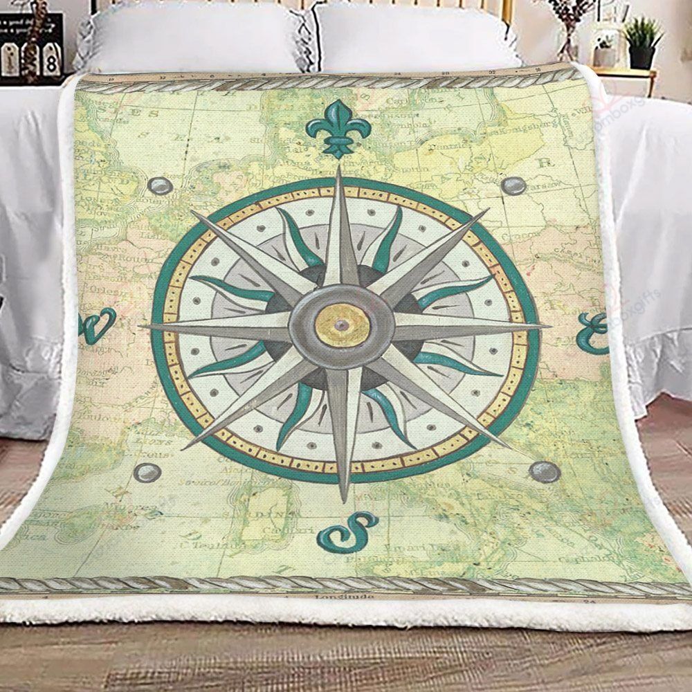 Compass Fleece Blanket