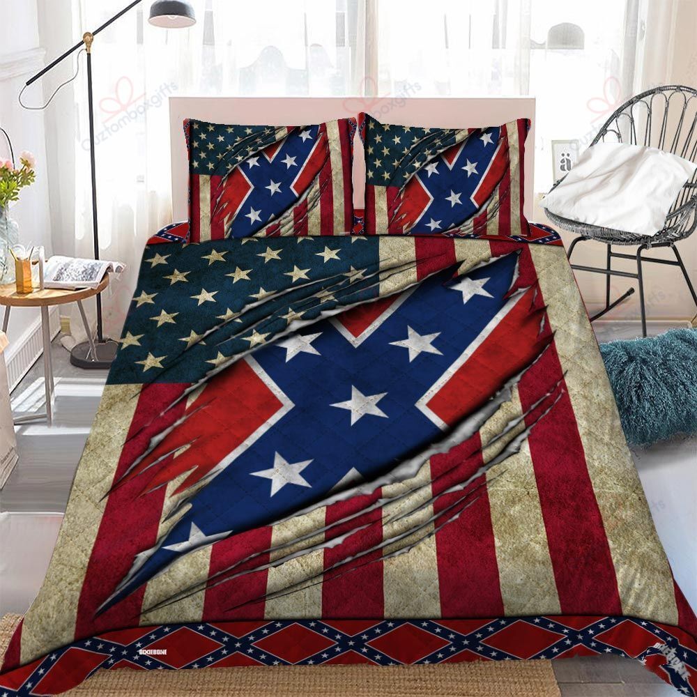 Confederate States Of America Flag Bedding Set
