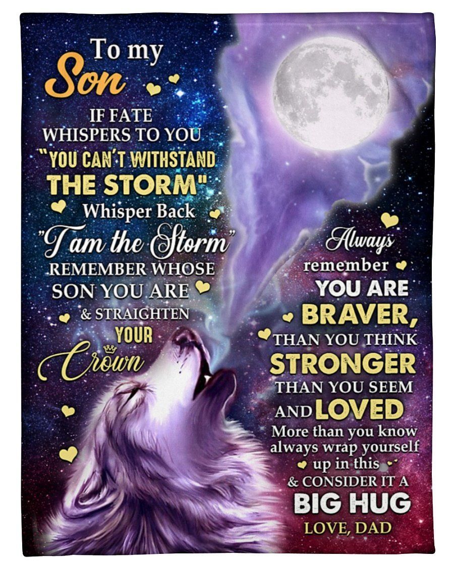 Consider It A Big Hug Fleece Blanket To Daughter Fleece Blanket