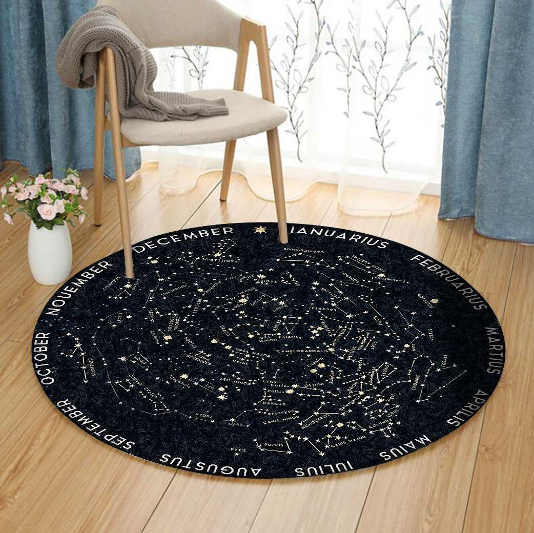 Constellation Round Carpet