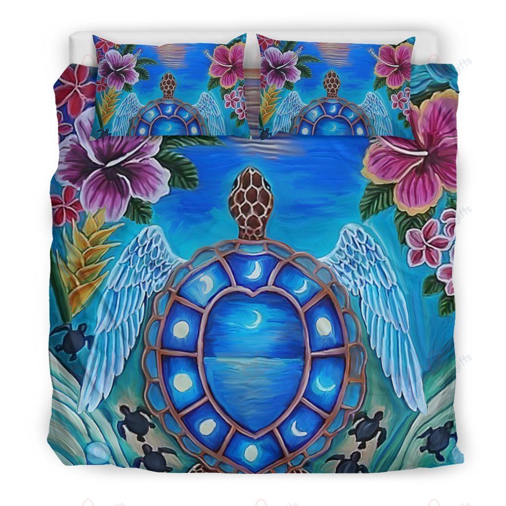 Cook Islands Turtle Hibiscus Bedding Set