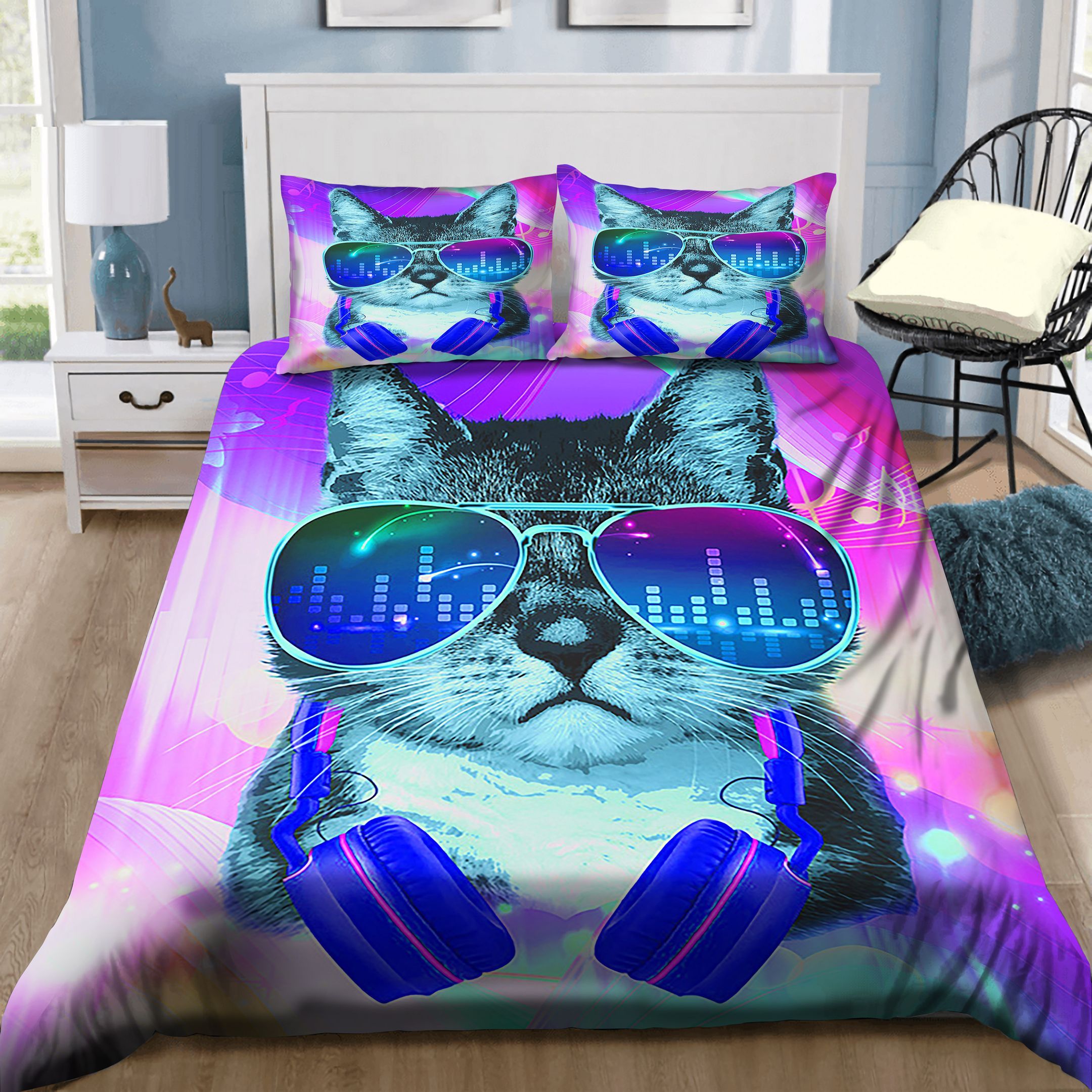 Cool Cat Dj Bedding Set