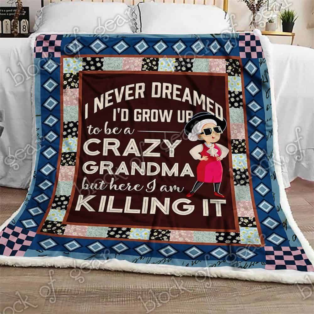 Cool Grandma Fleece Blanket
