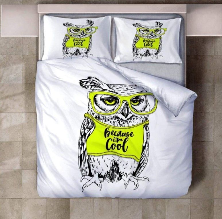 Cool Owl Bedding Set
