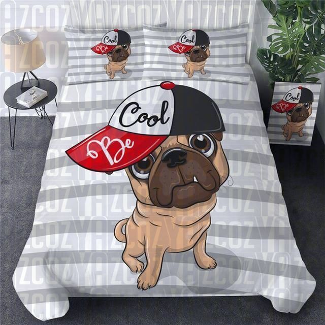 Cool Pug Bedding Set