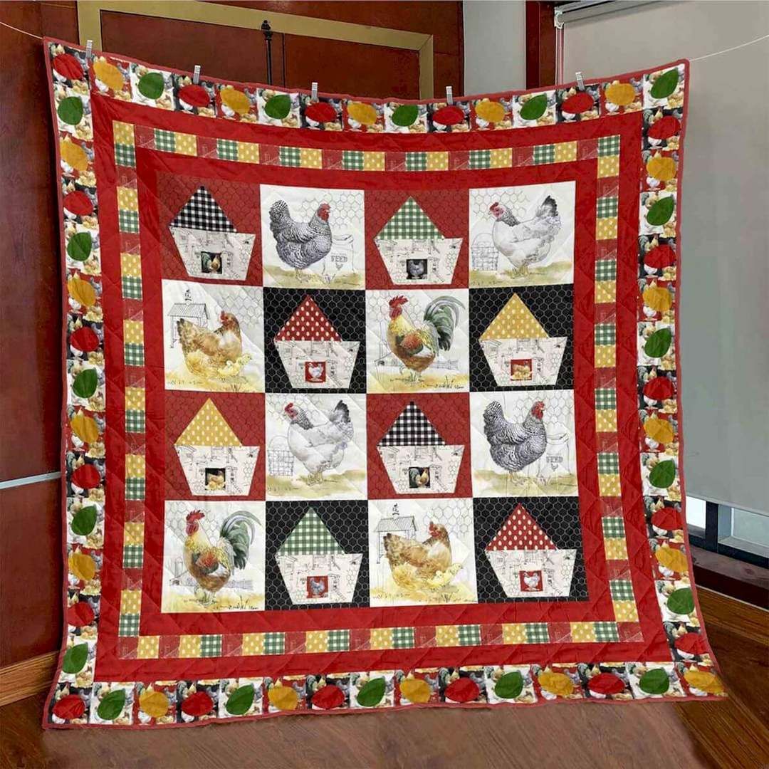Cooped Up Chickens NN270511 Quilt Blanket