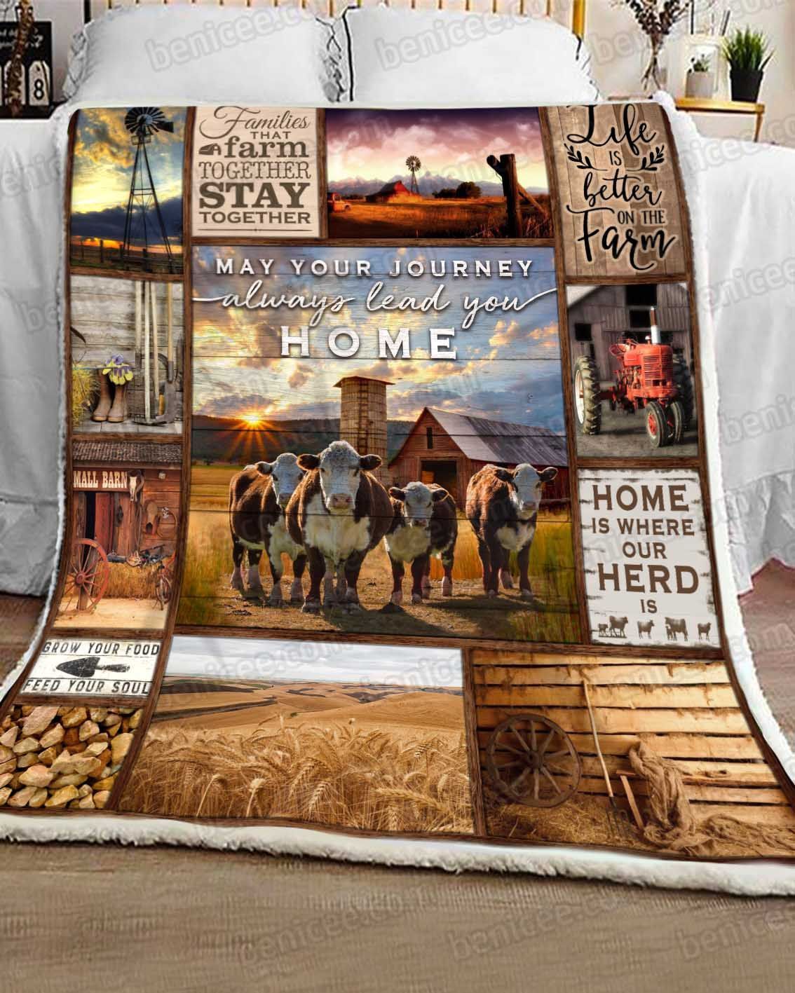 Copy Of Blanket – Farm – Black Angus Lying Down