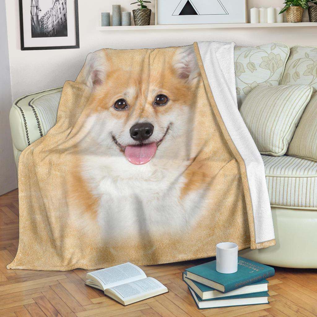 Corgi Face Hair Blanket