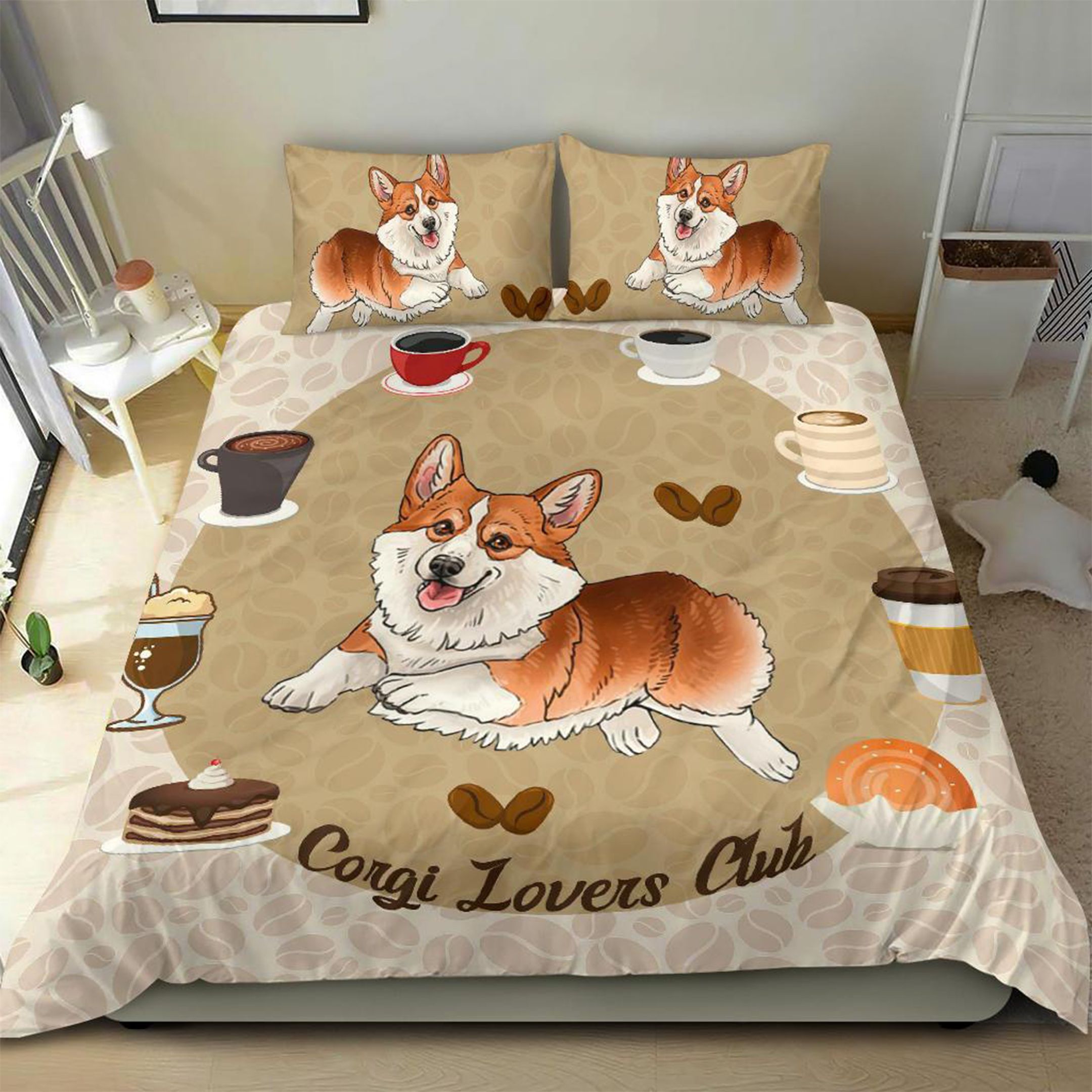 Corgi Bedding Set