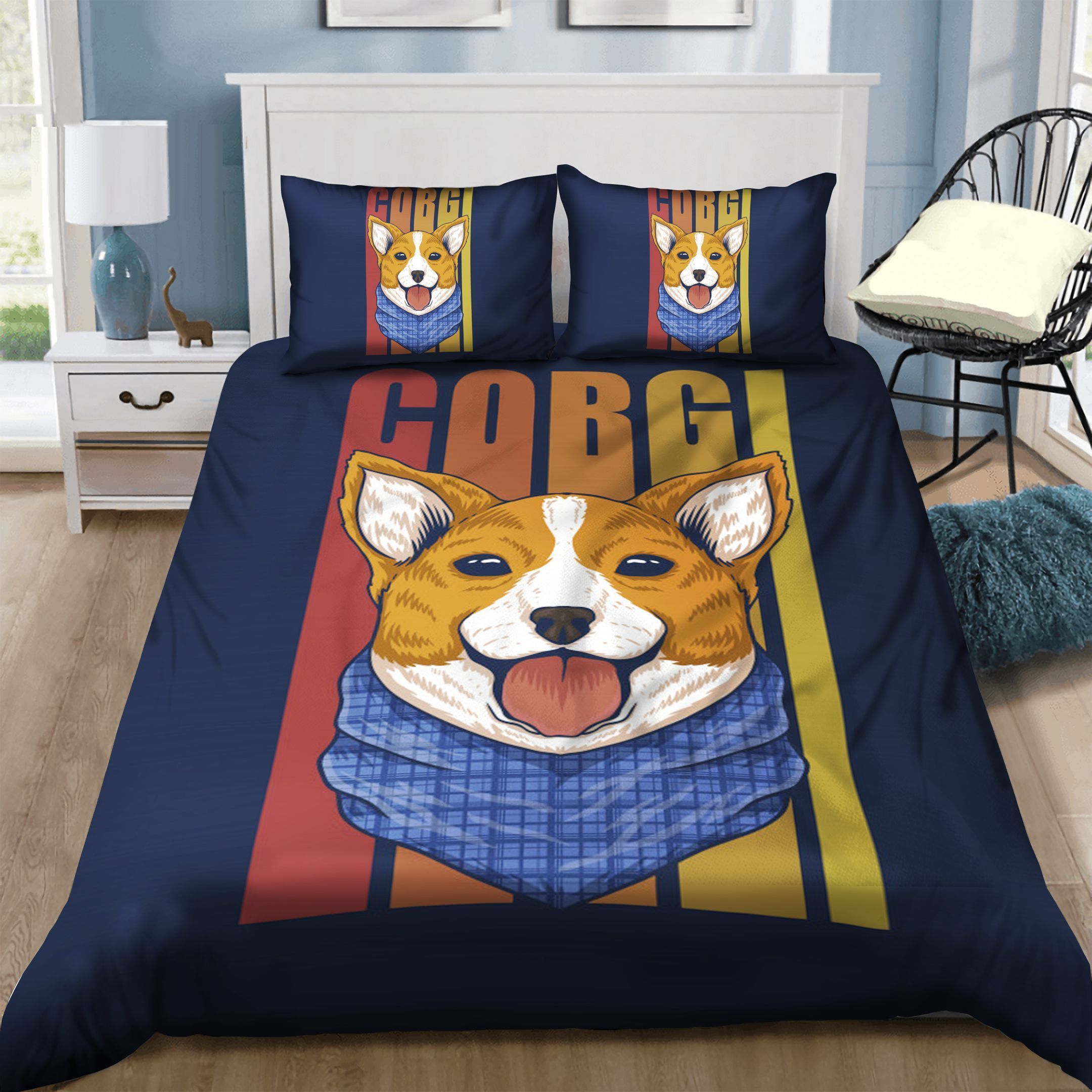 Corgi Bedding Set