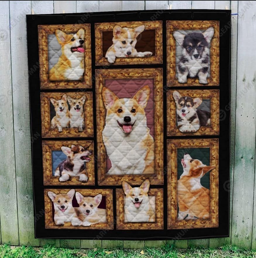 Corgi Catch The Beat Quilt Blanket DHC31121784TD