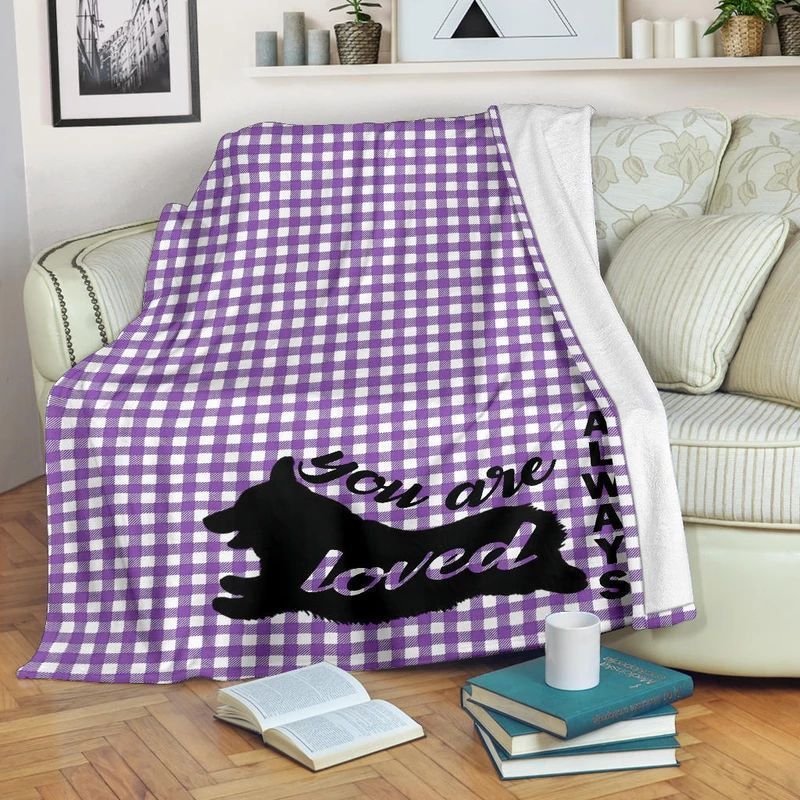 Corgi Sherpa Fleece Blanket