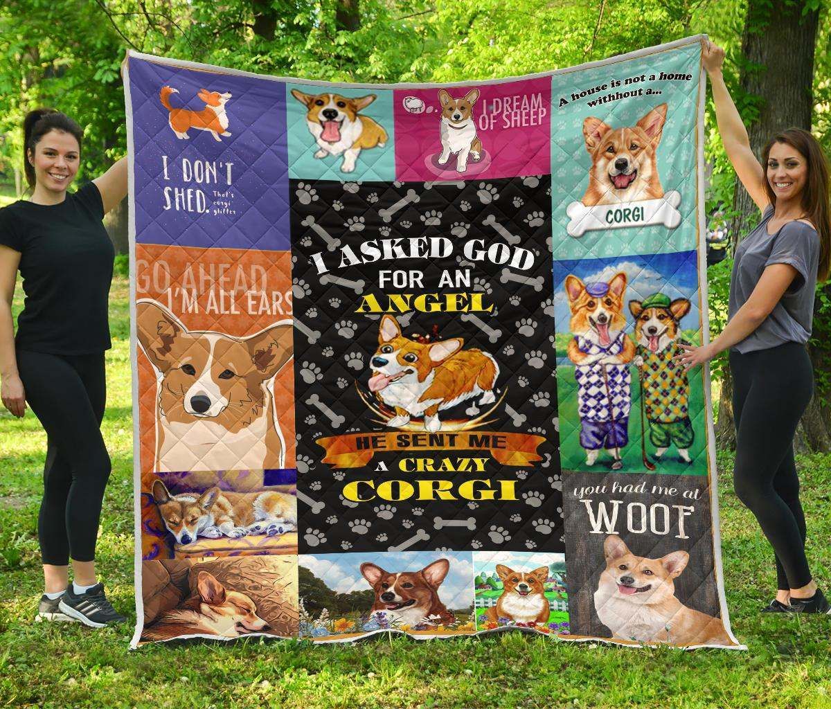 Corgi CL12100188MDQ Quilt Blanket