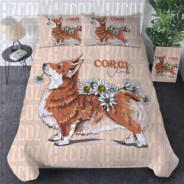 Corgi Bedding Set