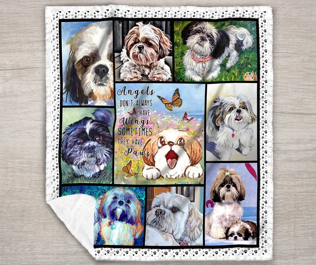 Corgi Sherpa Fleece Blanket