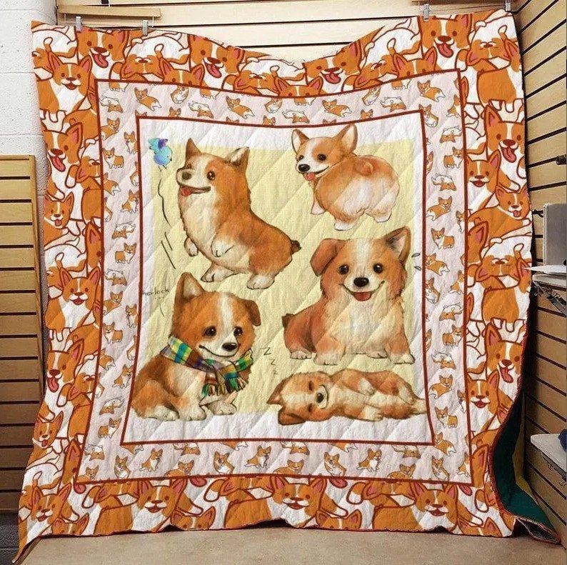 Corgi CLH091029Q Quilt Blanket