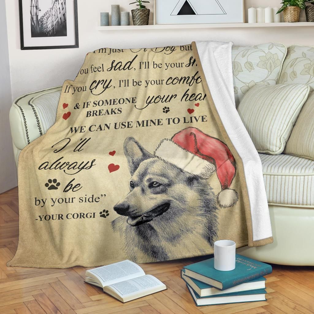 Corgi Sherpa Fleece Blanket