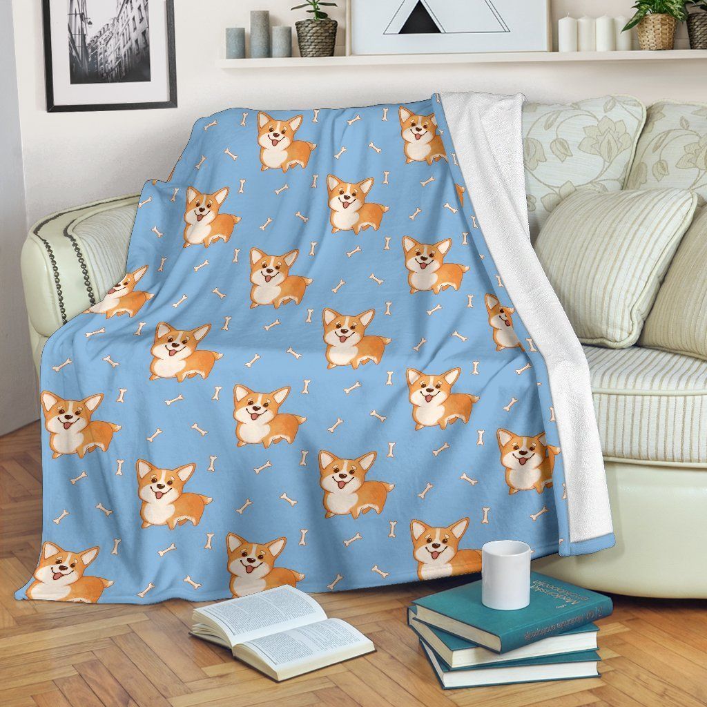 Corgi Sherpa Fleece